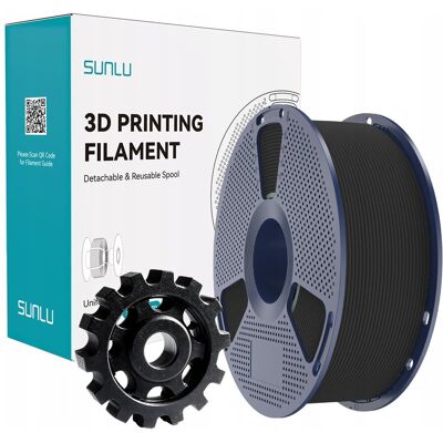 FILAMENT SUNLU PETG CARBON FIBER CZARNY BLACK 1KG FILAMENT SUNLU PETG CARBON FIBER CZARNY BLACK 1KG