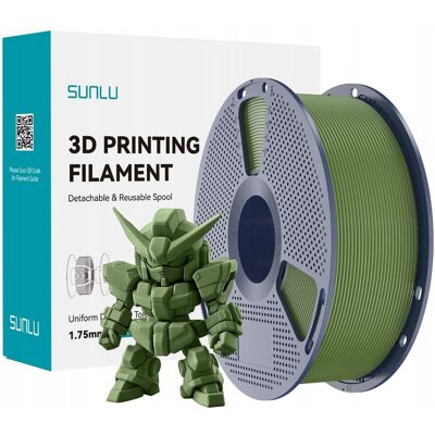 Filament Sunlu Pla+ 2.0 Oliwkowy Olive Green 1kg Filament Sunlu Pla+ 2.0 Oliwkowy Olive Green 1kg