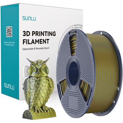 Filament Sunlu Pla+ Silk Dual Color 1.75mm 1kg (Czarno-Złoty) Filament Sunlu Pla+ Silk Dual Color 1.75mm 1kg (Czarno-Złoty)