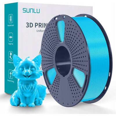 FILAMENT SUNLU SKY BLUE BŁĘKITNY PETG 1,75mm 1kg FILAMENT SUNLU SKY BLUE BŁĘKITNY PETG 1,75mm 1kg