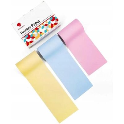 Inny producent Papier Wkłady Wkład Kolorowy 3x Rolka 53mm Do Phomemo T02 / M02 Pro / M02x / Q12-rmypb Inny producent Papier Wkłady Wkład Kolorowy 3x Rolka 53mm Do Phomemo T02 / M02 Pro / M02x / Q12-rmypb