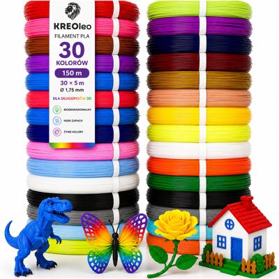 Wkłady Do Długopisu 3d Kreoleo Pen Filament Pla - Zestaw 30 Kolorów 150 M Wkłady Do Długopisu 3d Kreoleo Pen Filament Pla - Zestaw 30 Kolorów 150 M