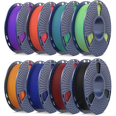 Sunlu Pla Dwukolorowy Matowy Filament 1,75 Mm Do Drukarki 3d Zestaw 8 Sunlu Pla Dwukolorowy Matowy Filament 1,75 Mm Do Drukarki 3d Zestaw 8