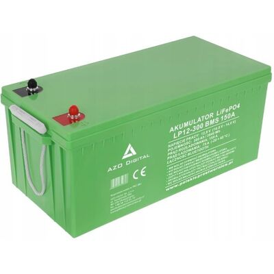 Inny producent Akumulator LiFePO4 LP12-300 300Ah 12V 150A Bluetooth mata grzewcza Inny producent Akumulator LiFePO4 LP12-300 300Ah 12V 150A Bluetooth mata grzewcza