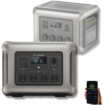 Allpowers R2500 Magazyn Prądu Energii Duży Powerbank UPS 15ms 2500W Mobilna Allpowers R2500 Magazyn Prądu Energii Duży Powerbank UPS 15ms 2500W Mobilna