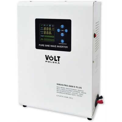 Zasilacz Awaryjny Ups Lifepo4 Menu Volt Polska Sinus Pro 2600e Plus 24/230v Zasilacz Awaryjny Ups Lifepo4 Menu Volt Polska Sinus Pro 2600e Plus 24/230v