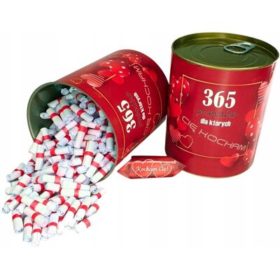 Inny producent 365 POWODÓW DLA KTÓRYCH CIĘ KOCHAM puszka PREZENT - Dla Niego / Grawerkowo Inny producent 365 POWODÓW DLA KTÓRYCH CIĘ KOCHAM puszka PREZENT - Dla Niego / Grawerkowo