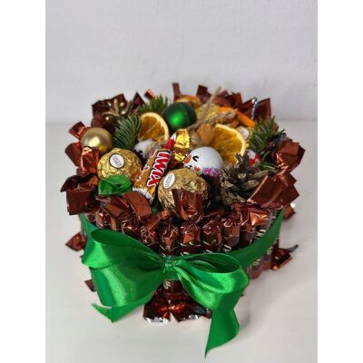 nieznany producent Box z cukierków konaffetto zielony na Mikołajki, Święta, prezent firmowy nieznany producent Box z cukierków konaffetto zielony na Mikołajki, Święta, prezent firmowy