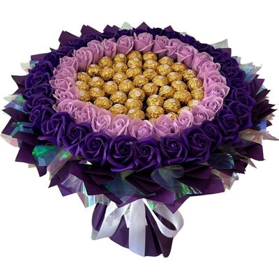 nieznany producent BUKIET SŁODYCZY XXL FERRERO FIOLET PREZENT URODZINY DZIEŃ KOBIET WALENTYNKI nieznany producent BUKIET SŁODYCZY XXL FERRERO FIOLET PREZENT URODZINY DZIEŃ KOBIET WALENTYNKI