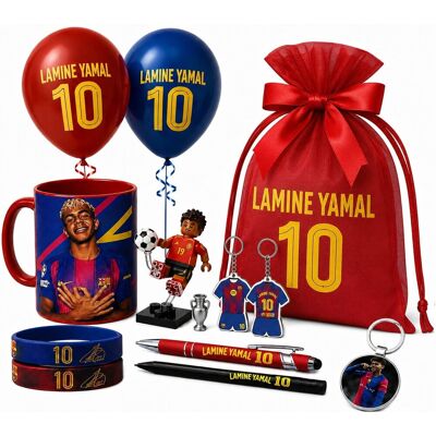 Inny producent DUŻY ZESTAW LAMINE YAMAL XXL PREZENTOWY 20 EL. FC BARCELONA KOSZULKA KUBEK Inny producent DUŻY ZESTAW LAMINE YAMAL XXL PREZENTOWY 20 EL. FC BARCELONA KOSZULKA KUBEK