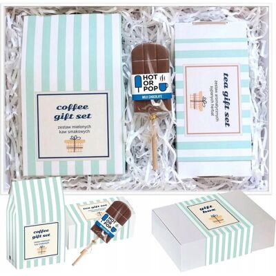 Cup&You Gotowy uniwersalny prezent dla kobiety i faceta 'GIFTBOX' - zestaw kaw smakowych i herbat sypanych lizak czekoladowy - box prezentowy upominkowy na .. Cup&You Gotowy uniwersalny prezent dla kobiety i faceta 'GIFTBOX' - zestaw kaw smakowych i herbat sypanych lizak czekoladowy - box prezentowy upominkowy na ..