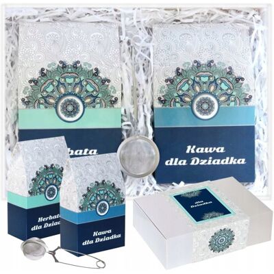 Cup&You GOTOWY ZESTAW PREZENTOWY UPOMINKOWY DLA DZIADKA - BOX Z KAWAMI SMAKOWYMI I HERBATAMI SYPANYMI - UPOMINEK PREZENT NA DZIEŃ DZIADKA 60 70 80 90 URODZINY Cup&You GOTOWY ZESTAW PREZENTOWY UPOMINKOWY DLA DZIADKA - BOX Z KAWAMI SMAKOWYMI I HERBATAMI SYPANYMI - UPOMINEK PREZENT NA DZIEŃ DZIADKA 60 70 80 90 URODZINY