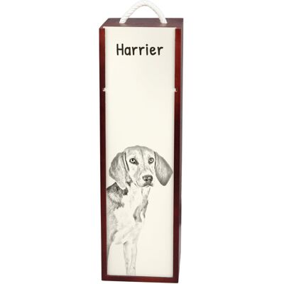 Harrier - pudełko na wino z psem, pudełko na alkohol z grafiką, personalizowane pudełko na prezent marki Art-Dog Harrier - pudełko na wino z psem, pudełko na alkohol z grafiką, personalizowane pudełko na prezent marki Art-Dog