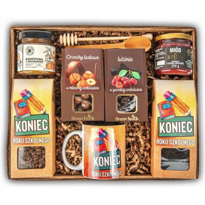 Green Touch Kosz prezentowy kawa;herbata;kubek - dla nauczyciela prezent na zakończenie roku Green Touch Kosz prezentowy kawa;herbata;kubek - dla nauczyciela prezent na zakończenie roku