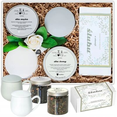 Cup&You PERSONALIZOWANY BOX KOSZ ŚLUBNY PREZENT UPOMINEK DLA PARY MŁODEJ NA WESELE - ZESTAW KAW SMAKOWYCH HERBATY DLA ŻONY I DLA MĘŻA + KUBKI Z ZAPARZACZAMI.. Cup&You PERSONALIZOWANY BOX KOSZ ŚLUBNY PREZENT UPOMINEK DLA PARY MŁODEJ NA WESELE - ZESTAW KAW SMAKOWYCH HERBATY DLA ŻONY I DLA MĘŻA + KUBKI Z ZAPARZACZAMI..