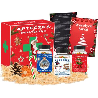 ANGEL DEVIL Prezent na Mikołajki Święta dla Kobiety Mamy Babci APTECZKA ŚWIĄTECZNA Zestaw ANGEL DEVIL Prezent na Mikołajki Święta dla Kobiety Mamy Babci APTECZKA ŚWIĄTECZNA Zestaw
