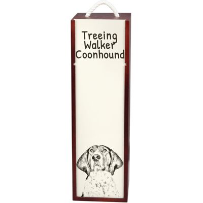 Treeing Walker Coonhound - pudełko na wino z psem, pudełko na alkohol z grafiką, personalizowane pudełko na prezent marki Art-Dog Treeing Walker Coonhound - pudełko na wino z psem, pudełko na alkohol z grafiką, personalizowane pudełko na prezent marki Art-Dog