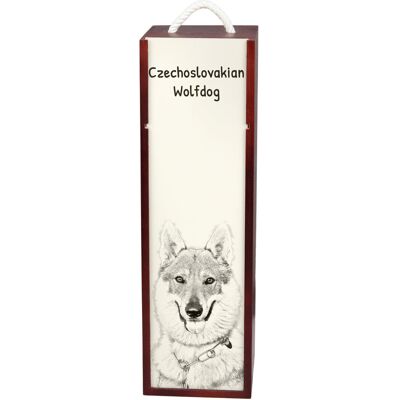 Wilczak czechosłowacki, Wilczur czechosłowacki - pudełko na wino z psem, pudełko na alkohol z grafiką, personalizowane pudełko na prezent marki Art-.. Wilczak czechosłowacki, Wilczur czechosłowacki - pudełko na wino z psem, pudełko na alkohol z grafiką, personalizowane pudełko na prezent marki Art-..
