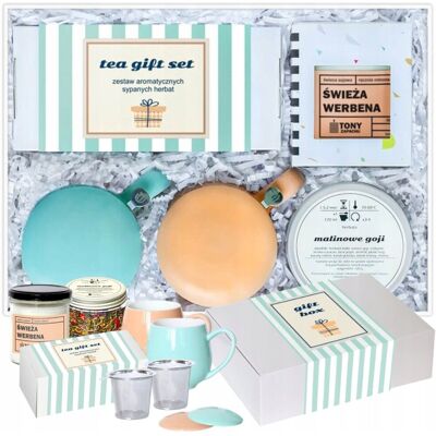 Cup&You ZESTAW BIG BOX 'TEA GIFT SET' - HERBATY SYPANE ŚWIECA SOJOWA KUBKI Z ZAPARZACZAMI NA PREZENT UPOMINEK DLA KOBIETY FACETA DZIEWCZYNY CHŁOPAKA MAMY TA.. Cup&You ZESTAW BIG BOX 'TEA GIFT SET' - HERBATY SYPANE ŚWIECA SOJOWA KUBKI Z ZAPARZACZAMI NA PREZENT UPOMINEK DLA KOBIETY FACETA DZIEWCZYNY CHŁOPAKA MAMY TA..