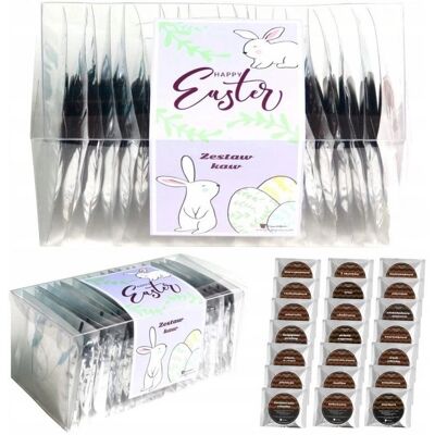 Cup&You Zestaw kaw aromatyzowanych mielonych HAPPY EASTER - mix 21 smaków prezent upominek paczka box na Wielkanoc Zajączka dla kobiety faceta Cup&You Zestaw kaw aromatyzowanych mielonych HAPPY EASTER - mix 21 smaków prezent upominek paczka box na Wielkanoc Zajączka dla kobiety faceta