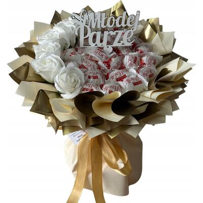 nieznany producent ZESTAW PREZENTOWY BUKIET RAFFAELLO PREZENT WESELE ŚLUB URODZINY DZIEŃ MAMY nieznany producent ZESTAW PREZENTOWY BUKIET RAFFAELLO PREZENT WESELE ŚLUB URODZINY DZIEŃ MAMY