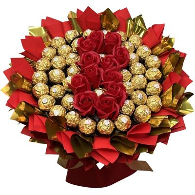 nieznany producent ZESTAW PREZENTOWY BUKIET SŁODYCZY FERRERO CZERWONY URODZINY DZIEŃ KOBIET 8 nieznany producent ZESTAW PREZENTOWY BUKIET SŁODYCZY FERRERO CZERWONY URODZINY DZIEŃ KOBIET 8