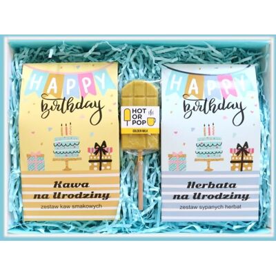 Cup&You Zestaw prezentowy na urodziny AROMATYCZNY PREZENT, Zestaw 10 kaw mielonych 10x10g o różnych smakach Cup&You Zestaw prezentowy na urodziny AROMATYCZNY PREZENT, Zestaw 10 kaw mielonych 10x10g o różnych smakach