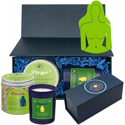 Cup&You Zestaw prezentowy PANNA herbata i świeczka zapachowa dla osoby ze znakiem zodiaku panny - prezent upominek dla kobiety faceta mamy taty babci dziadka Cup&You Zestaw prezentowy PANNA herbata i świeczka zapachowa dla osoby ze znakiem zodiaku panny - prezent upominek dla kobiety faceta mamy taty babci dziadka