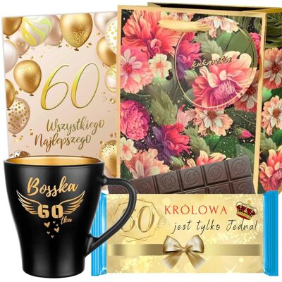 ANGEL DEVIL Zestaw Prezentowy Prezent Na 60 Urodziny Dla Kobiety Mamy Zabawny Gadżet Czekolada Kartka Torba ANGEL DEVIL Zestaw Prezentowy Prezent Na 60 Urodziny Dla Kobiety Mamy Zabawny Gadżet Czekolada Kartka Torba