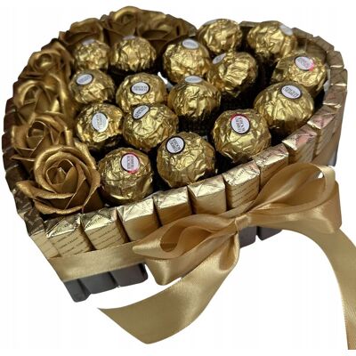 nieznany producent ZESTAW PREZENTOWY PREZENT SERCE MERCI FERRERO DZIEŃ KOBIET URODZINY 18 30 nieznany producent ZESTAW PREZENTOWY PREZENT SERCE MERCI FERRERO DZIEŃ KOBIET URODZINY 18 30