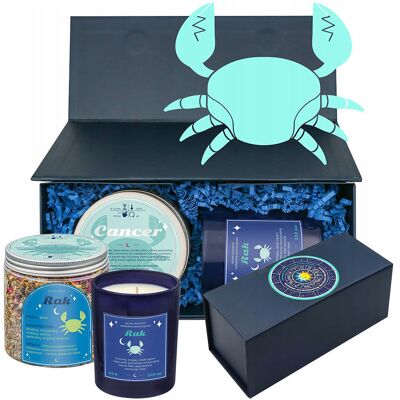 Cup&You Zestaw prezentowy RAK herbata i świeczka zapachowa dla osoby ze znakiem zodiaku raka - prezent upominek dla kobiety faceta mamy taty babci dziadka Cup&You Zestaw prezentowy RAK herbata i świeczka zapachowa dla osoby ze znakiem zodiaku raka - prezent upominek dla kobiety faceta mamy taty babci dziadka