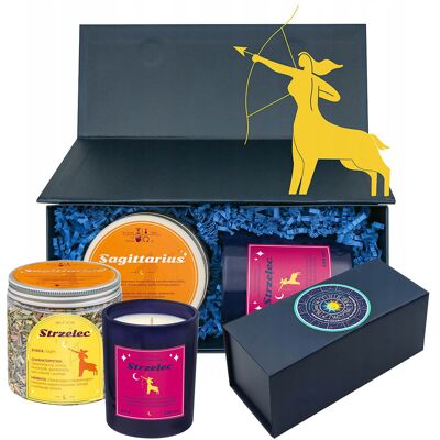 Cup&You Zestaw prezentowy STRZELEC herbata i świeczka zapachowa dla osoby ze znakiem zodiaku strzelca - prezent upominek dla kobiety faceta mamy taty babci .. Cup&You Zestaw prezentowy STRZELEC herbata i świeczka zapachowa dla osoby ze znakiem zodiaku strzelca - prezent upominek dla kobiety faceta mamy taty babci ..