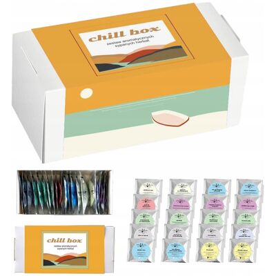 Cup&You Zestaw prezentowy upominkowy box 'CHILLOUT' 20 saszetek z różnymi herbatami sypanymi - prezent upominek dla kobiety faceta żony babci dziadka dziewc.. Cup&You Zestaw prezentowy upominkowy box 'CHILLOUT' 20 saszetek z różnymi herbatami sypanymi - prezent upominek dla kobiety faceta żony babci dziadka dziewc..