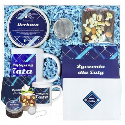 Cup&You ZESTAW PREZENTOWY UPOMINKOWY - BOX PREMIUM PREZENT UPOMINEK DLA TATY TEŚCIA NA DZIEŃ OJCA URODZINY - HERBATA KUBEK ZAPARZACZ CZEKOLADA Z ORZECHAMI Cup&You ZESTAW PREZENTOWY UPOMINKOWY - BOX PREMIUM PREZENT UPOMINEK DLA TATY TEŚCIA NA DZIEŃ OJCA URODZINY - HERBATA KUBEK ZAPARZACZ CZEKOLADA Z ORZECHAMI