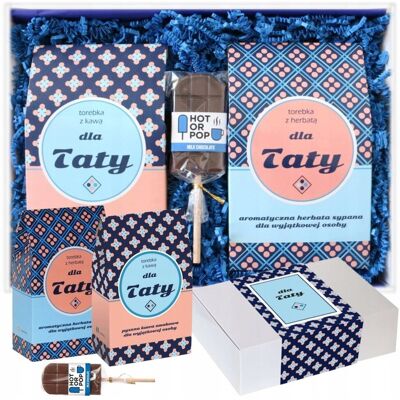 Cup&You ZESTAW PREZENTOWY UPOMINKOWY - BOX PREMIUM PREZENT UPOMINEK DLA TATY TEŚCIA NA DZIEŃ OJCA URODZINY - KAWY SMAKOWE HERBATY SYPANE CZEKOLADOWY LIZAK Cup&You ZESTAW PREZENTOWY UPOMINKOWY - BOX PREMIUM PREZENT UPOMINEK DLA TATY TEŚCIA NA DZIEŃ OJCA URODZINY - KAWY SMAKOWE HERBATY SYPANE CZEKOLADOWY LIZAK