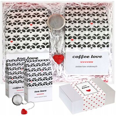 Cup&You Zestaw prezentowy upominkowy 'LOVE BOX' - herbaty, kawy, zaparzacz - prezent upominek na walentynki dla chłopaka dziewczyny niej niego żony męża kob.. Cup&You Zestaw prezentowy upominkowy 'LOVE BOX' - herbaty, kawy, zaparzacz - prezent upominek na walentynki dla chłopaka dziewczyny niej niego żony męża kob..