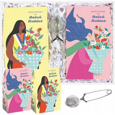 Cup&You ZESTAW PREZENTOWY UPOMINKOWY NA DZIEŃ KOBIET - PERSONALIZOWANY BOX MIX KAW MIELONYCH I HERBAT SYPANYCH + ZAPARZACZ NA PREZENT UPOMINEK DLA NIEJ Cup&You ZESTAW PREZENTOWY UPOMINKOWY NA DZIEŃ KOBIET - PERSONALIZOWANY BOX MIX KAW MIELONYCH I HERBAT SYPANYCH + ZAPARZACZ NA PREZENT UPOMINEK DLA NIEJ