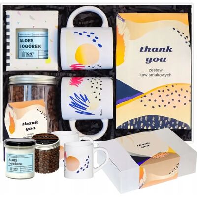 Cup&You Box Prezentowy Thank You - Zestaw Kaw Smakowych Świeca Sojowa Kubki Kawa Waniliowa - Prezent Upominek Podziękowanie Dla Nauczyciela Wychowawcy Kobie.. Cup&You Box Prezentowy Thank You - Zestaw Kaw Smakowych Świeca Sojowa Kubki Kawa Waniliowa - Prezent Upominek Podziękowanie Dla Nauczyciela Wychowawcy Kobie..