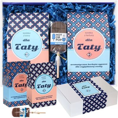 Cup&You Gotowy Zestaw Prezentowy „wesoły Tata“ Kawy Aromatyzowane Herbaty Sypane Premium Czekoladowy Lizak Prezent Upominek Na Dzień Ojca Dla Taty Faceta Mę.. Cup&You Gotowy Zestaw Prezentowy „wesoły Tata“ Kawy Aromatyzowane Herbaty Sypane Premium Czekoladowy Lizak Prezent Upominek Na Dzień Ojca Dla Taty Faceta Mę..