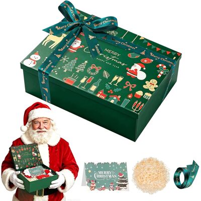 Inny producent Pudełko Prezentowe Zielone 29x21x105cm Świąteczne Na Prezent Karton Inny producent Pudełko Prezentowe Zielone 29x21x105cm Świąteczne Na Prezent Karton
