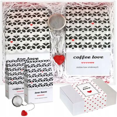 Cup&You Zestaw Prezentowy Upominkowy 'Love Box' - Herbaty, Kawy, Zaparzacz - Prezent Upominek Na Walentynki Dla Chłopaka Dziewczyny Niej Niego Żony Męża Kob.. Cup&You Zestaw Prezentowy Upominkowy 'Love Box' - Herbaty, Kawy, Zaparzacz - Prezent Upominek Na Walentynki Dla Chłopaka Dziewczyny Niej Niego Żony Męża Kob..