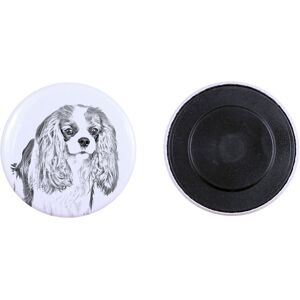 Cavalier King Charles Spaniel - magnes z psim pupilem, wyjątkowo lekki, mocny magnes, produkt wykonany ręcznie marki Art-Dog Cavalier King Charles Spaniel - magnes z psim pupilem, wyjątkowo lekki, mocny magnes, produkt wykonany ręcznie marki Art-Dog