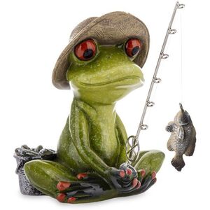 ART Figurka Żaba Wędkarz Rybak Na Prezent ART Figurka Żaba Wędkarz Rybak Na Prezent