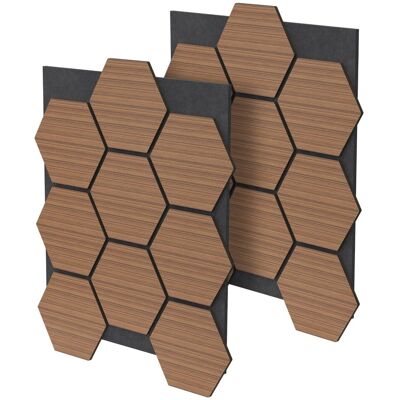 ML-DESIGN 2 Panele Akustyczne Hexagon, 66,5X81,1X2,1 Cm, Drewno Tekowe, Pochlaniacz Dzwieku, Izolacja Akustyczna Sufitów Drzwi Sciennych Dekoracji Gier, Biur,.. ML-DESIGN 2 Panele Akustyczne Hexagon, 66,5X81,1X2,1 Cm, Drewno Tekowe, Pochlaniacz Dzwieku, Izolacja Akustyczna Sufitów Drzwi Sciennych Dekoracji Gier, Biur,..