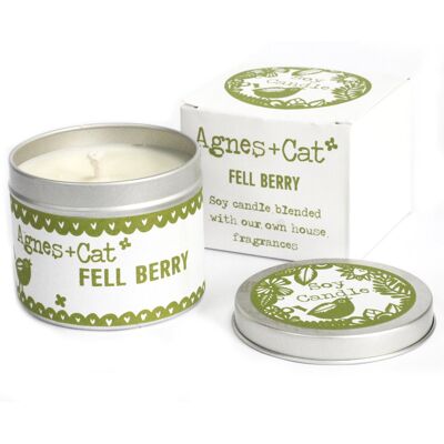 ANCIENT WISDOM 200 g Wegańska Sojowa Świeczka w Puszce i Pudełku Ozdobnym - Fell Berry ANCIENT WISDOM 200 g Wegańska Sojowa Świeczka w Puszce i Pudełku Ozdobnym - Fell Berry