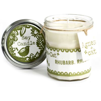 ANCIENT WISDOM 220 g Wegańska Świeczka Sojowa Jam Jar - Rhubarb Rhubarb ANCIENT WISDOM 220 g Wegańska Świeczka Sojowa Jam Jar - Rhubarb Rhubarb