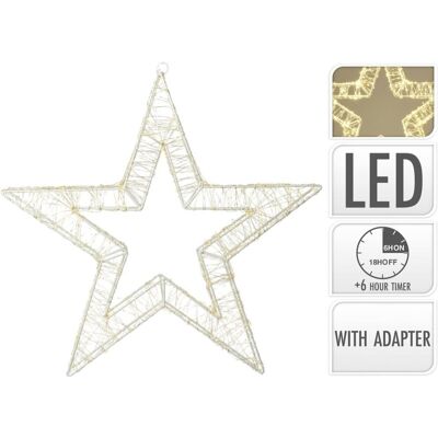 Ambiance Gwiazda świąteczna - Oświetlenie - 960 LED, 38 cm, Timer Ambiance Gwiazda świąteczna - Oświetlenie - 960 LED, 38 cm, Timer
