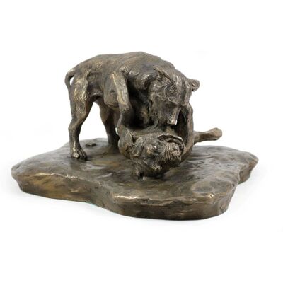 Rzeźba psa APBT Art-Dog - Ręcznie wykonana realistyczna figura z brązu do biura i na prezent Rzeźba psa APBT Art-Dog - Ręcznie wykonana realistyczna figura z brązu do biura i na prezent