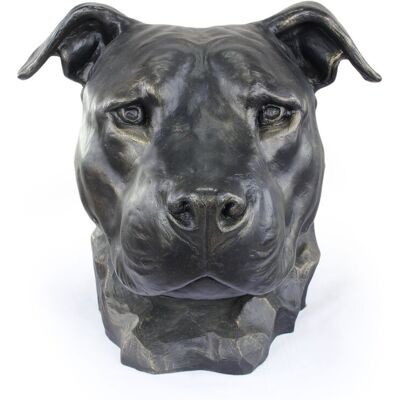 Art-Dog - American Staffordshire Terrier Bust - Brązowe wykończenie - Do użytku zewnętrznego - Rzeźba- głowa psa Art-Dog - American Staffordshire Terrier Bust - Brązowe wykończenie - Do użytku zewnętrznego - Rzeźba- głowa psa