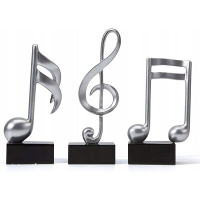 Inny producent Amoy-art Zestaw 3 Figurek Nuty Muzyczna Ozdoba 19 cm Inny producent Amoy-art Zestaw 3 Figurek Nuty Muzyczna Ozdoba 19 cm